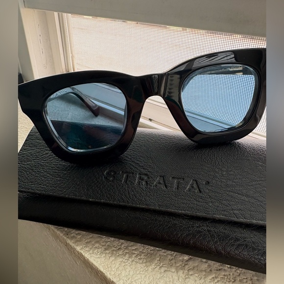 STRATA “roadcase” Black Sunglasses with Blue Lenses main image 7